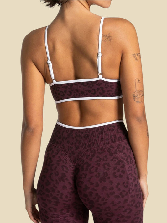 Leopard Plum bralette