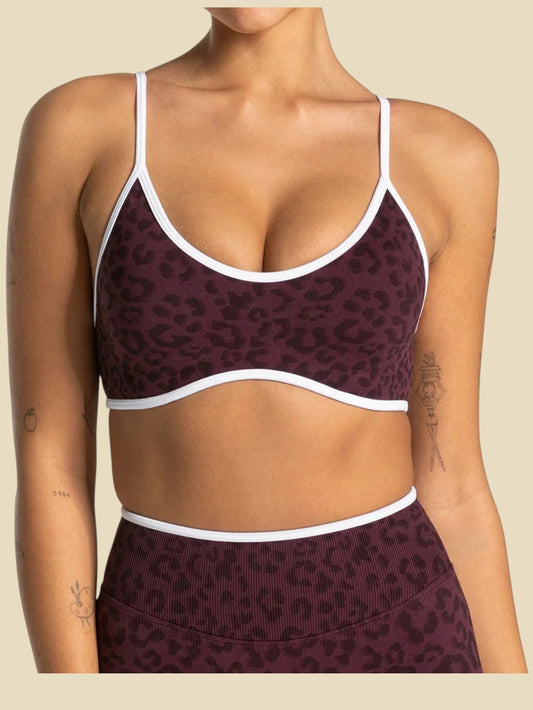 Leopard Plum bralette